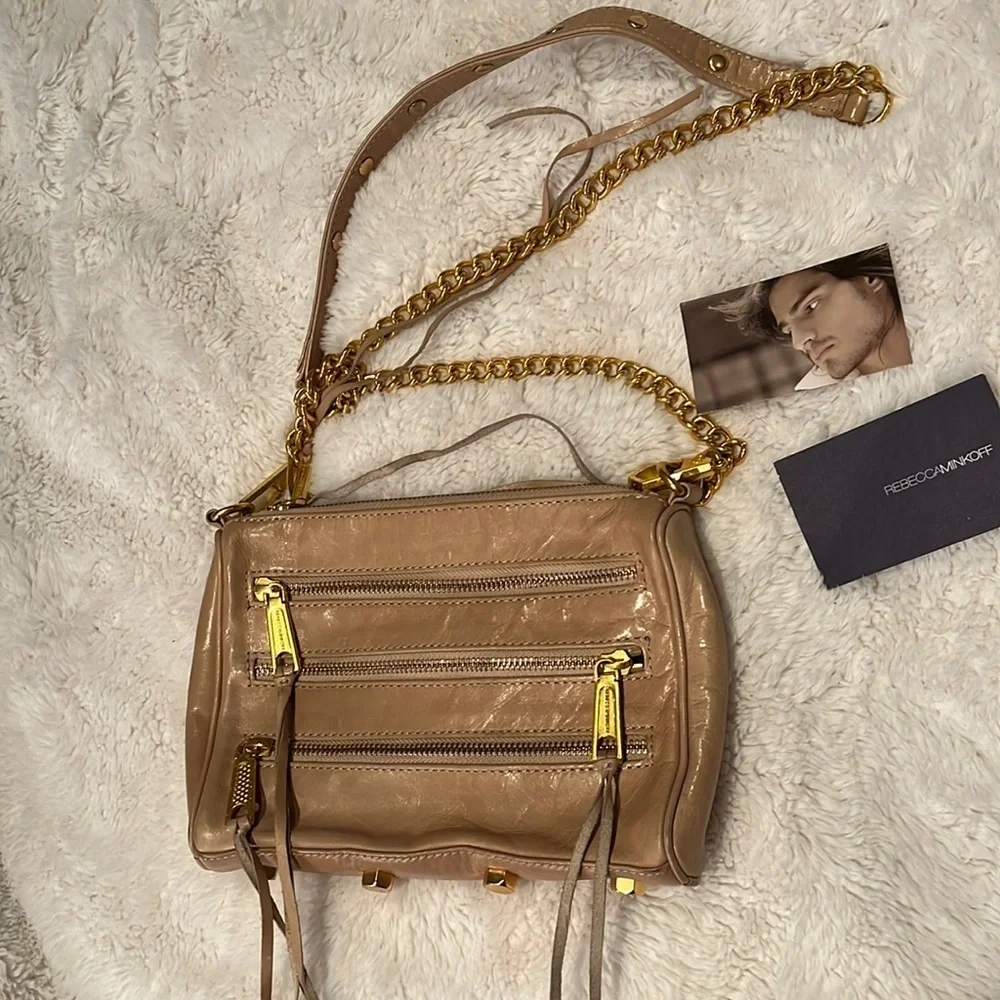 REBECCA MINKOFF 5 zip cross body